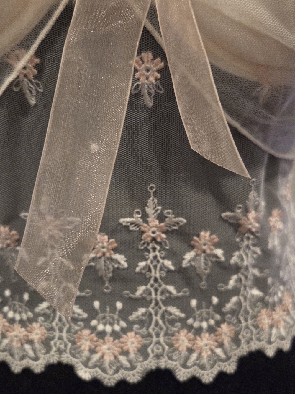 Frederick's of Hollywood Sheer Lace Chemise in Blush Cream - Picture 3 of 6